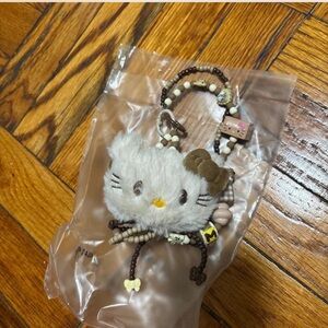 Cute Kitty Keychain with Beads